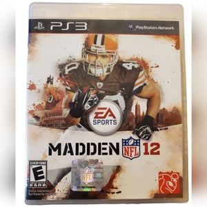 PS3 Madden 12 NFL-  Sports Playstation 3 Video Game
